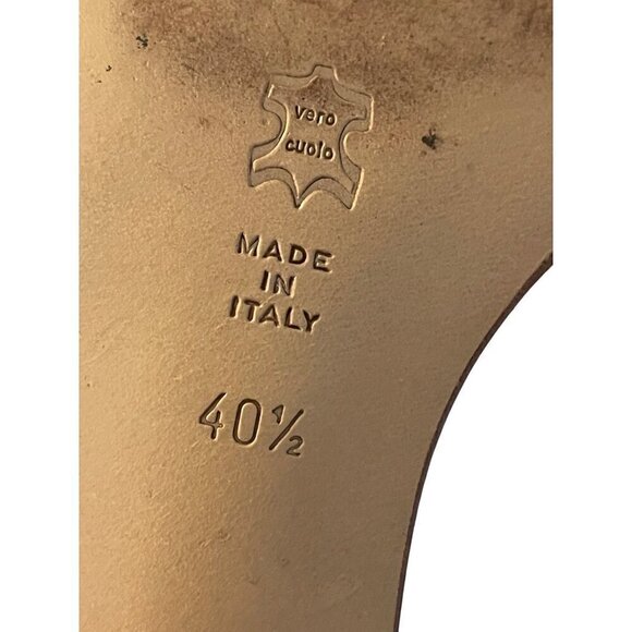 Carvela Plus womens shoes cream all leather pump 2’ block heel - Picture 6 of 10